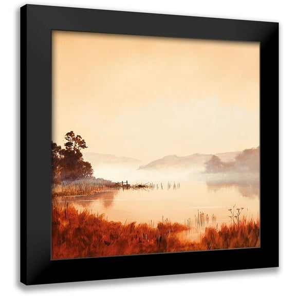 Lee, Spencer 12x12 Black Modern Framed Museum Art Print Titled - MISTY MORNING II
