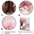 thumbnail image 3 of Designart "Springtime Bliss Pink and White Floral Bicycle I" Transportation Canvas Wall Art - Modern Pink Bicycle Bedroom Canvas Wall Art, 3 of 6
