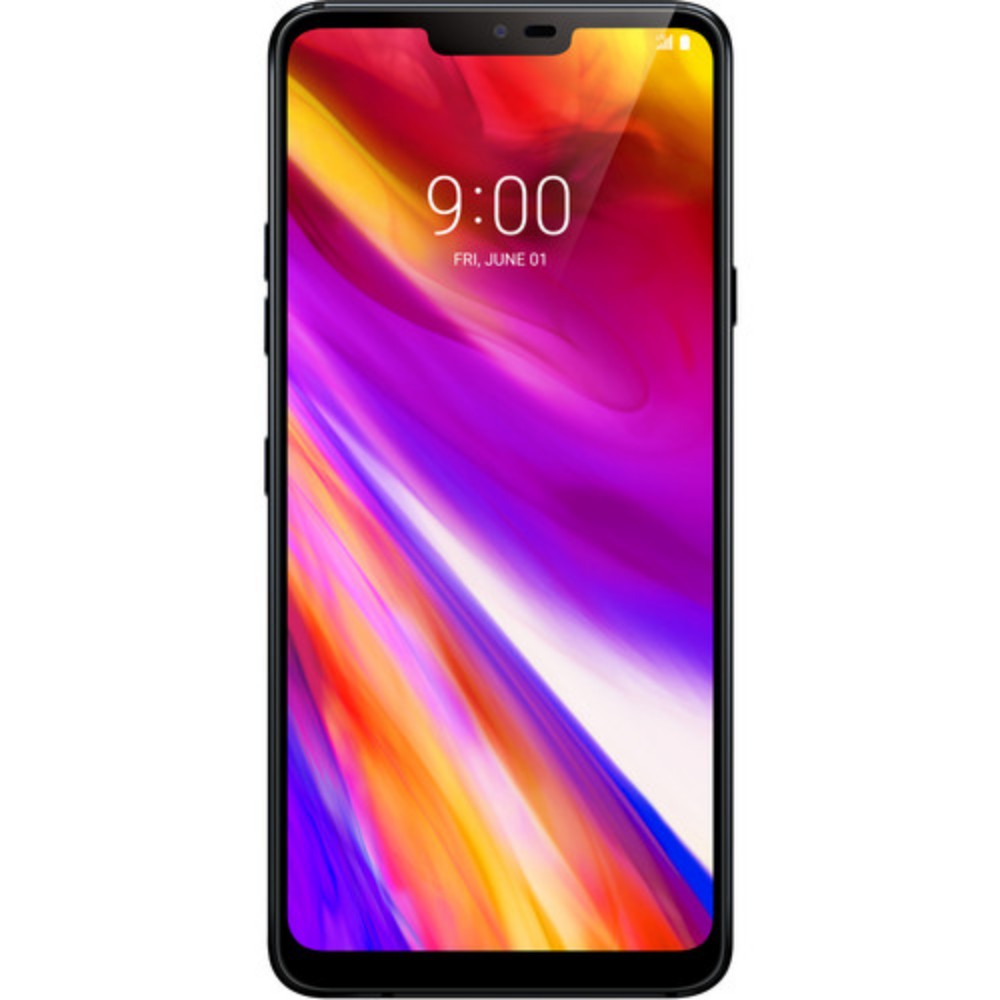LG G7 ThinQ LMG710ULM - 4G smartphone - RAM 4 GB / Internal Memory 64 GB - microSD slot - 6.1" - 3120 x 1440 pixels - 2x rear cameras 16 MP, 16 MP - front camera 8 MP - New Aurora Black - image 3 of 6