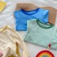 thumbnail image 2 of Gibobby Conjunto de pantalón para bebé Niños pequeños Niñas Niños Primavera Invierno Sólido Pantalones de manga larga Tops Ropa de dormir(Verde,3-4 Años), 2 of 4