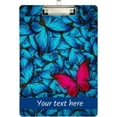 thumbnail image 1 of FMSHPON Purple Butterfly Clipboard Hardboard Wood Nursing Clip Board and Pull for Standard A4 Letter 13x9 inches, 1 of 2