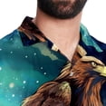 thumbnail image 5 of Starry bird Men's Printed Casual Button Down Short Sleeve Beach Shirts, 5 of 6