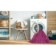 thumbnail image 2 of Ahgly Company Machine Washable Indoor Rectangle Transitional Neon Pink Area Rugs, 5' x 7', 2 of 7
