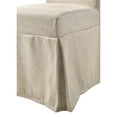 thumbnail image 2 of Acme Faustine Side Chair in Tan Fabric and Salvaged Light Oak Finish Indoor Dining Chairs, 2 of 6