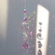 thumbnail image 2 of Crystal Diamond Wind Chimes Metal Hexagon Star Moon Adornos Decoración (Rosa) Ndcxsfigh Nuevos Originales, 2 of 8