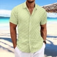thumbnail image 2 of Men Short Sleeve Dress Shirt Button Up Shirt Men Short Sleeve Mens Tee Shirts Casual Stylish Summer Short Sleeve Work Shirt New Trending, 2 of 6