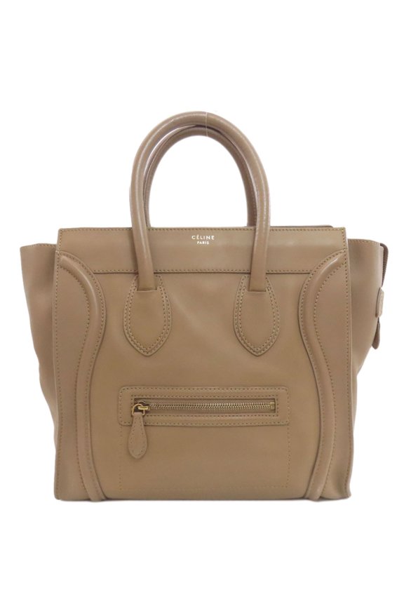 Pre-Owned Celine Luggage Mini 2-Way Tote Bag, Calfskin, Women's