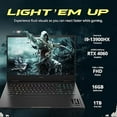 thumbnail image 3 of HP OMEN 16.1" FHD 165Hz Gaming Laptop, Intel i9 13900HX, 16GB DDR5, 1TB SSD, GeForce RTX 4060 8GB GDDR6, 4-Zone RGB Keyboard, 1080p Camera, Wi-Fi 6E, Win 11 Home, Black, 256GB Docking Station Set, 3 of 7