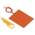 thumbnail image 4 of Electric Heating Pad, Silicone Rubber Safe Electric Heating Mat High Heat Transfer Efficiency  For 3D Printer Hot Bed, 4 of 8