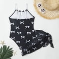 thumbnail image 5 of Aocisk One-Piece Swimsuit Elegant Swimsuit for Girls Cute Ruffled Bathing with Bowknot Beach Pool Wear Age 8-13 Years Swimsuits for Girls Black1 12-13 Years, 5 of 9