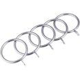 thumbnail image 5 of 60pcs Curtain Rings, Curtain Rings and Rods,（28mm Internal Diameter）, Silver, 5 of 5