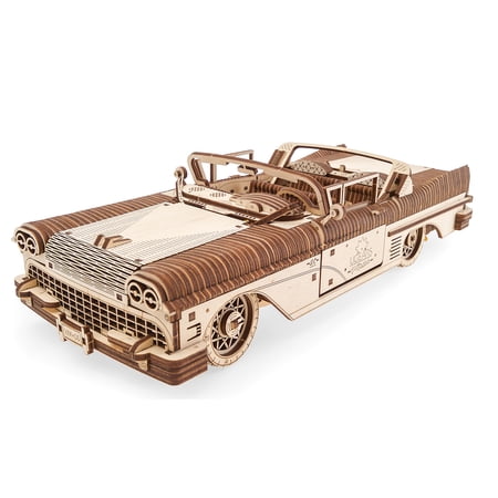 UGEARS Dream Cabriolet Mechanical Wooden 3D Puzzle Model