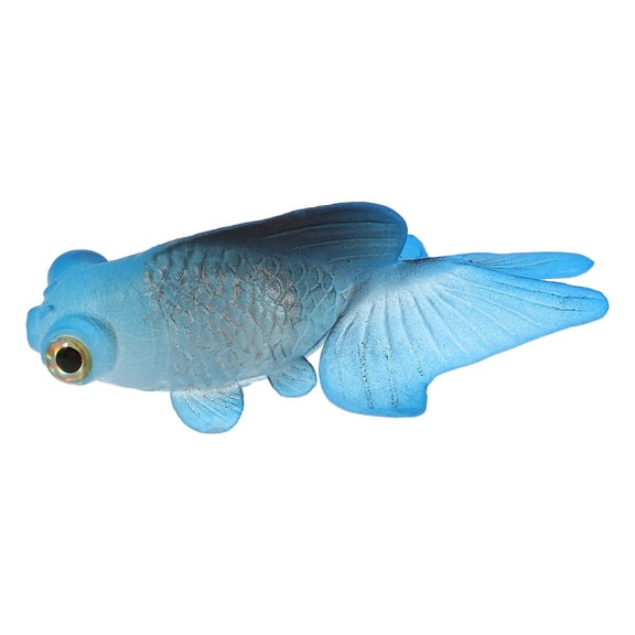 Unique Bargains Aquarium Artificial Golden Fish Ornament Glowing Simulation Animal Decor with Suction Cup Blue