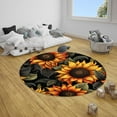 thumbnail image 5 of Playing Cards Round Area Rug, casino poker circle carpet for bar area, man cave or media room, soft washable non-slip floor mat, fun gaming décor accent, 5 of 7