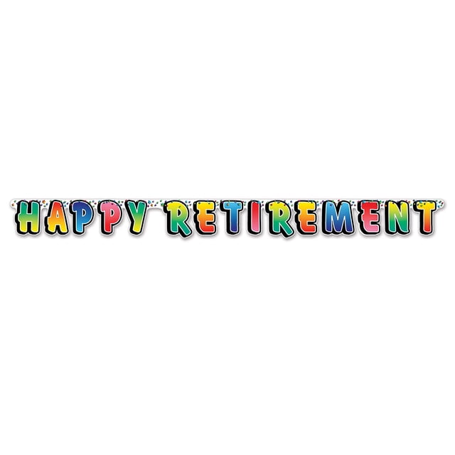 The Beistle Company Happy Retirement Streamer (Pack of 12)