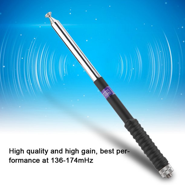 Antena de walkie talkie, antena de radio bidireccional VHF de banda única, tama?o de antena telescóp G BAOFENG WOUXUN WEIERWEI HYT TYT Antena de Walkie Spptty Como se muestra en la descripción