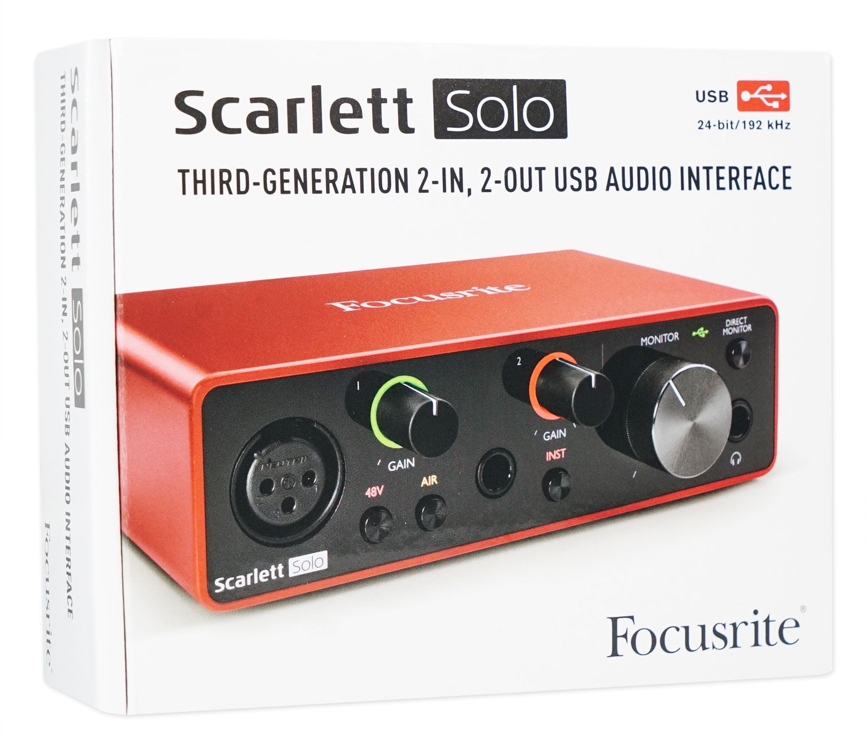 Focusrite Scarlett Solo 3rd Gen interface audio USB 2 entré