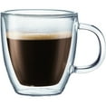 thumbnail image 2 of Bodum Bistro Double Wall Glass Mug 2-Pack, 10 Ounce, Clear, New, 2 of 2