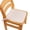 Beige-BG, variant on MMJ Seat Cushion 16x16in Set of 2 Outdoor Garden Chair Pads with Straps for Patio Dining Chairs Washable