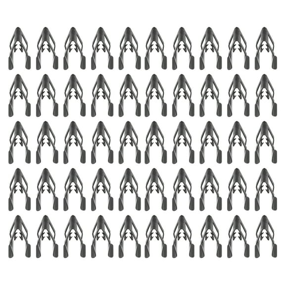 Retainer Fitting Fastener Clip Car Interior Trim Fit for Ford for Mazda Black 50 Pcs