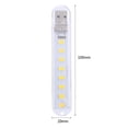 thumbnail image 4 of Luz Led Lámpara USB luz nocturna portátil U disco 3LED 8LED Mini libro de lectura Camping luces, 4 of 7