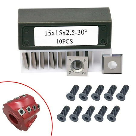 

15mm Square Replacement Cutter Inserts for Woodworking Spiral Helical PlanerHead