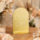 thumbnail image 3 of Cartel acrílico para tarjetas y regalos con soporte, espejo dorado arqueado y base, moderno letrero acrílico de caligrafía blanca para bodas y fiestas, 3 of 4