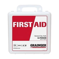 First Aid Kit and Housing, Plastic 184 Components, 50 People Served