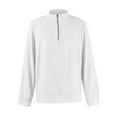 thumbnail image 6 of Hearthz Men's Quarter Zip Up Pullover Long Sleeve Mock Neck Men's Sweatshirt Waffle Knit Casual Polo Quarter Zipper Sweatshirts, 6 of 6