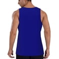 thumbnail image 3 of Fotbe Navy Pattern Men's Quick Dry Workout Tank Top Gym Muscle Tee Fitness Bodybuilding Sleeveless T Shirt Breathable Workout Shirt-, 3 of 9