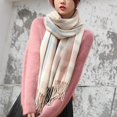 thumbnail image 4 of Holzlrgus Women's Long Plaid Blanket Chunky Oversized Winter/Fall Warm Scarf Big Tartan Scarves Wrap Shawl, 4 of 5