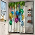 thumbnail image 5 of RKSTN Christmas Tree Hanging Ball Shower Curtain B, 5 of 5