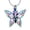Ra/Pink, variant on Fashion Butterfly Urn Pendant Cremation Jewelry for Ashes Holder Women Men Memory Necklace Human Pet Memorial Jewelry