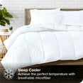 thumbnail image 2 of Bare Home 7-Piece Bed-in-a-Bag - Queen, White with White Sheet Set, 2 of 7