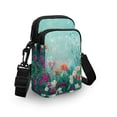 thumbnail image 3 of HELLHERO Double Layer Underarm Shoulder Bag, Polyester Shoulder Bags for Men, Women, Tulip, 3 of 6