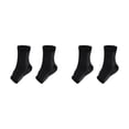 thumbnail image 1 of relayinert 2pairs Wide Application Compression Foot Sleeve Non-skid And Sweat Absorption black S/M 2Set, 1 of 6