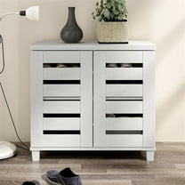 STYLIVIA Lismore 2-Door Shoe Cabinet - Sonoma White
