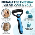 thumbnail image 2 of Dual-Sided Pet Grooming Comb for Dogs & Cats, Deshedding and Dematting Brush for Tangles, Knots & Loose Fur, 2 of 6