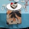 thumbnail image 4 of Qinduosi Abstract Flower Cloth Napkins, Dinner Napkins Washable Reusable Polyester Table Napkins for Parties, Weddings and Dinners 2 PCS, 4 of 7