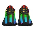 thumbnail image 5 of Rainbow Pride Shoes Men Women Fashion LGBT Sneakers Adult Lightweight Breathable Running Shoes Black Size 12, 5 of 7