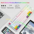 thumbnail image 4 of AJAZZ K870T Bluetooth Wireless Dual Mode 87-Key Mechanical Keyboard RGB Lighting Tea Switch White, 4 of 8