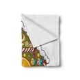thumbnail image 2 of Gingerbread Man Soft Flannel Fleece Throw Blanket, Dessert Themed House Colorful Candies Cookie Man Graphic, Cozy Plush for Indoor and Outdoor Use, 70" x 90", Multicolor, by Ambesonne, 2 of 6