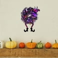 thumbnail image 4 of DOLITY Decorative Artificial Witch Halloween Wreaths Purples, 4 of 8