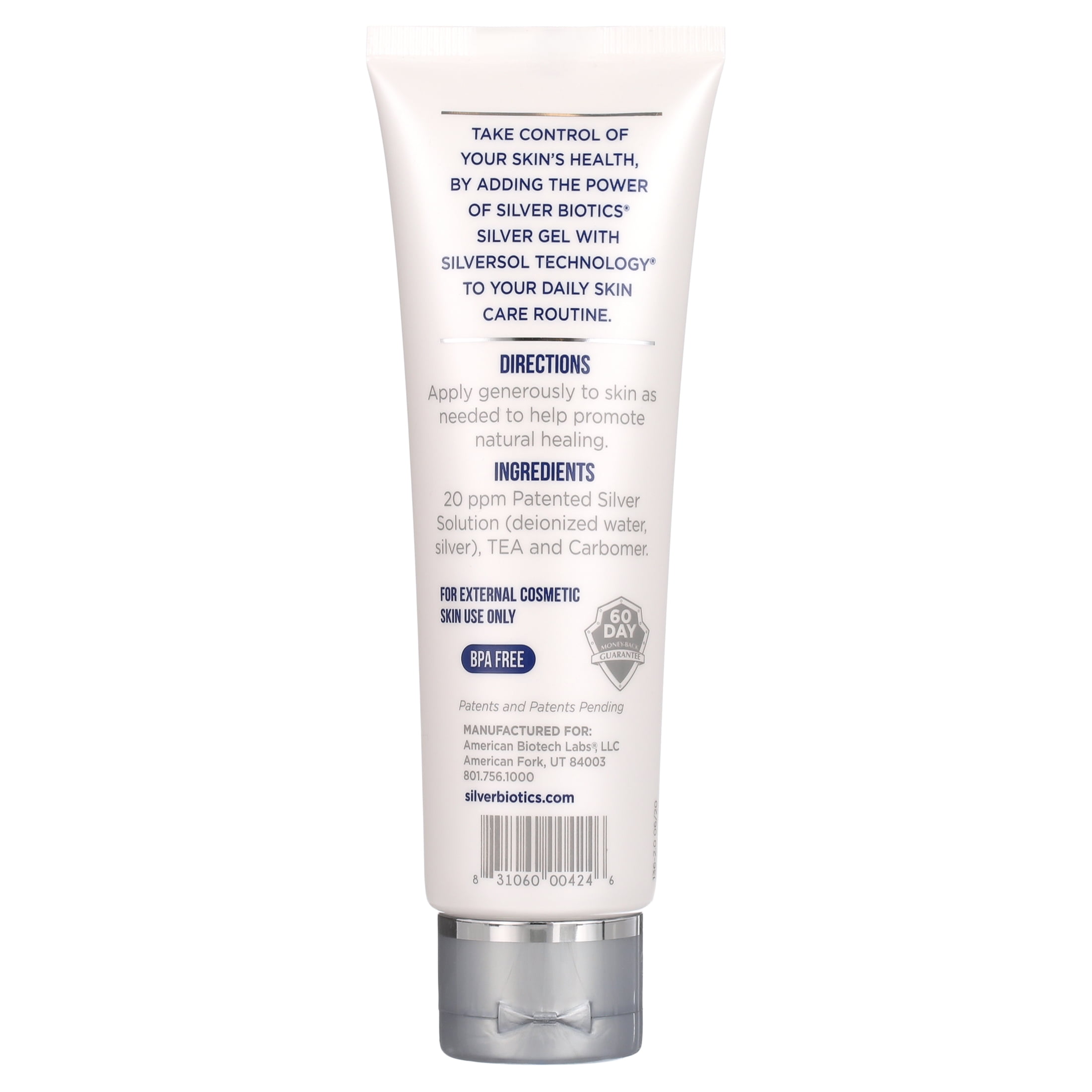 American Biotech Labs ASAP Ultimate Skin and Body Care, Silver Gel, 4 Fl Oz