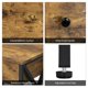 thumbnail image 4 of Set de 2pcs Mesitas de Noche de Estilo Industrial Mesa Auxiliar con Estante Mesa de Noche de Madera MDF para Salon Sofá Dormitorio Marrón Rústico, 4 of 5