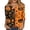 Fluorescence Yellow #066, variant on Shirts for Women Halloween Funny 3/4 Sleeve T Shirts Horror Pumpkin Witch Hat Printed Pullover Spooky Button V Neck Tops Holiday Three Quarter Length Blouses, 3XL