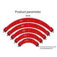 thumbnail image 2 of Inner/Outer Corner Large Arc Mold Electric Router Slotting Template Woodworking Curved Angle Chamfering Template Tools A, 2 of 5