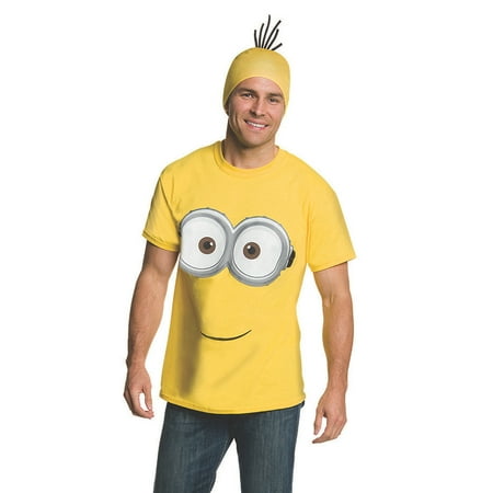 Fun Express - Rb Adult Minion Shirt And Headpiece L for Halloween - Apparel Accessories - Costume Accessories - Misc Costume Accessories - Halloween - 1 Piece