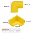 thumbnail image 2 of 4pcs Desk Table Edge Foam Corner Cushion Guards Strip Soft Bumper Protector with Stick Tape Yellow, 2 of 7