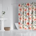 thumbnail image 2 of Pioneer Flower Floral Print Pattern Shower Curtain 84"x72" ,Bathroom Decorative Shower Curtains Set with 12 Hooks,Modern Waterproof Washable Shower Curtain, 2 of 6